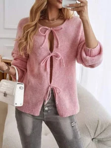 Tie front Cardigan - Picture 1 of 12