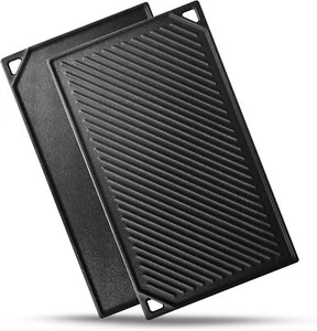 Plancha reversible antiadherente para parrilla de gas, plancha de plancha de hierro fundido - Imagen 1 de 6