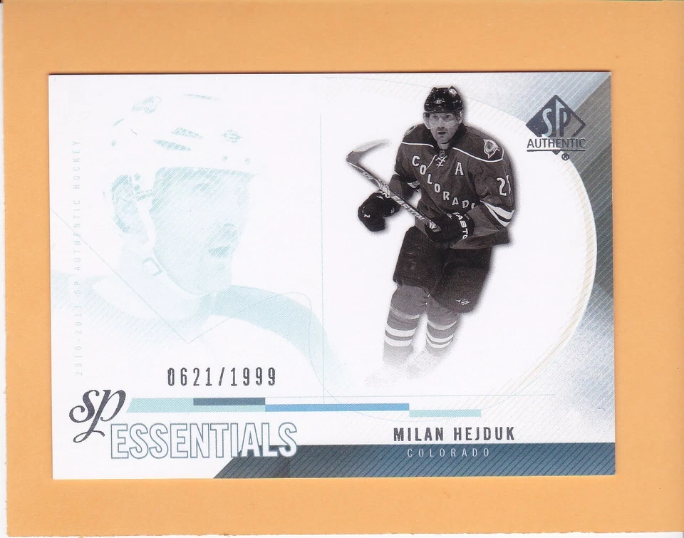 MILAN HEJDUK 2010-11 SP AUTHENTIC ESSENTIALS SP 1999 AVALANCHE #170 NM-MT - Image 1 of 2