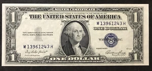 U.S. $1 Silver Certificate Fr 1614 Gem CU 1935 E - Picture 1 of 2