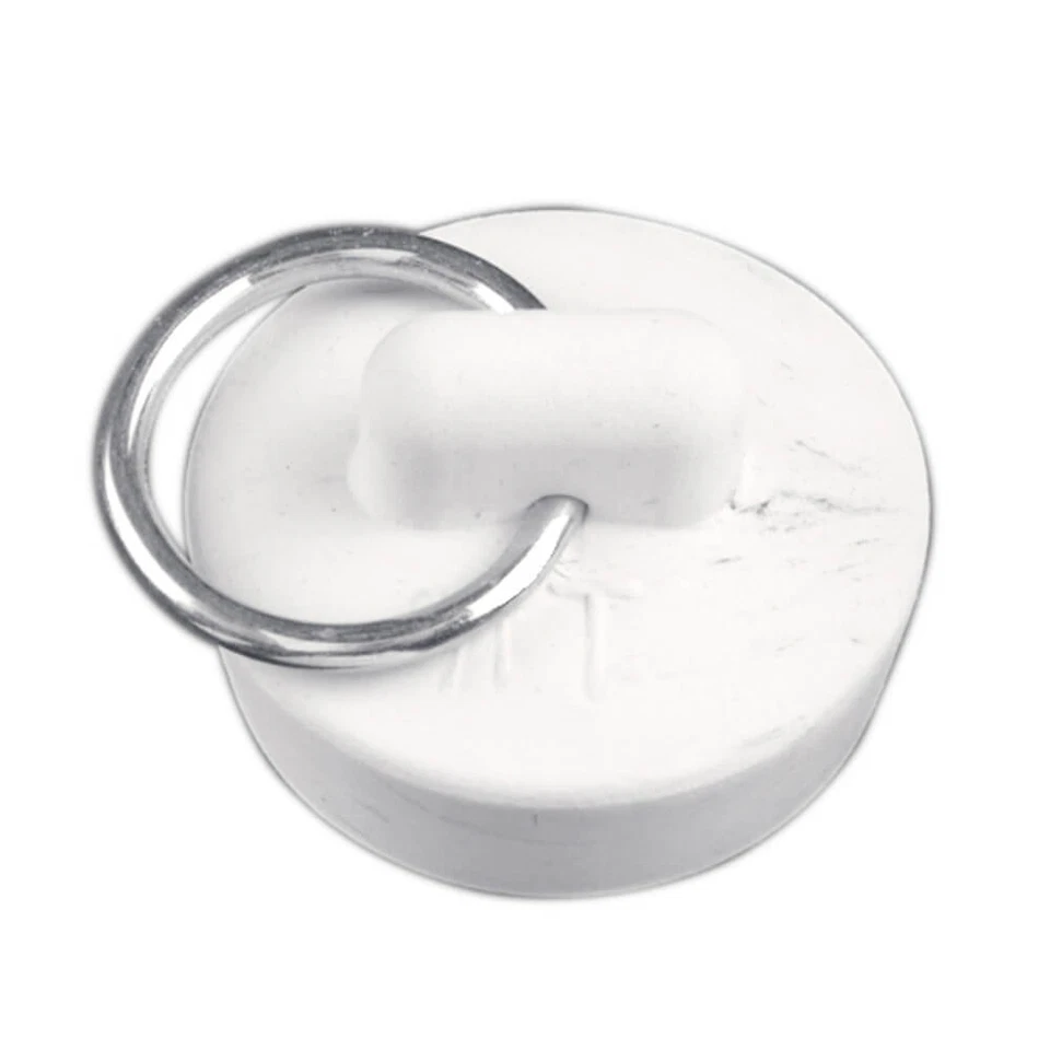 Danco 80224 1-1/8-Inch Rubber Drain Stopper, White - Image 1 of 1