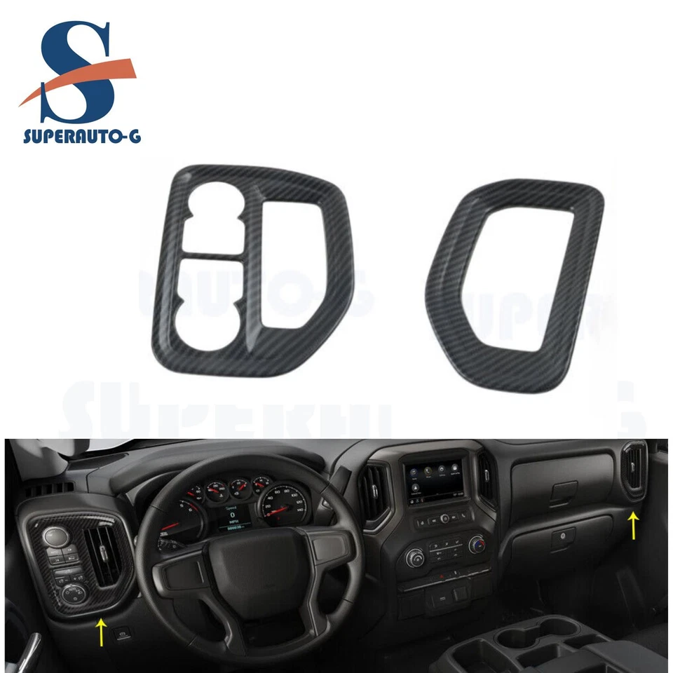 Tapicería de salida de ventilación de aire ABS para Chevrolet Silverado 2500 HD 3500 HD Foto 1 de 4