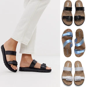 Women Camper Oruga Slide Leather Sandals with Cork Footbed NEW - Picture 1 of 20