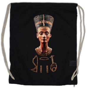 NEFERTITI VINTAGE Turnbeutel Egytian Pharao Nofretete Echnaton Egypt Mummy - Picture 1 of 1