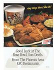 1997 KFC Kentucky Fried Chicken Print Ad Fast Food Restaurant 8.5" x 11"