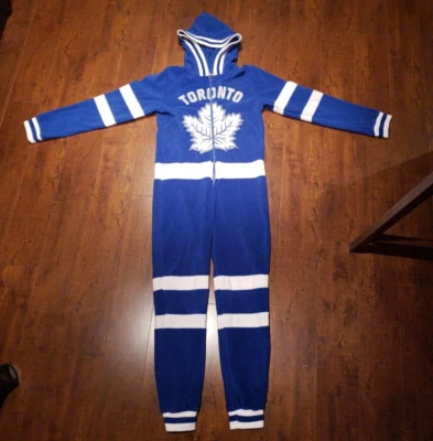 Toronto Maple Leafs NHL FUNZIE-ONEZIE Juvenil Grande/14 Azul Foto 1 de 4