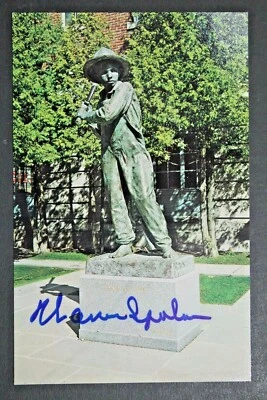 Warren Spahn (d.2003) Braves Signed Autographed 3x5 Cooperstown Postcard  - Image 1 of 2