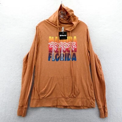 Sudadera con Capucha Madeira Florida Para Mujer Mediana Naranja Tejida Playa Palma Luz Vacaciones de Primavera Foto 1 de 4