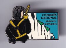 RARE PINS PIN'S .. POMPIER FIRE CONGRES NATIONAL GRIMP SAUVETAGE BIG 3D ~FT