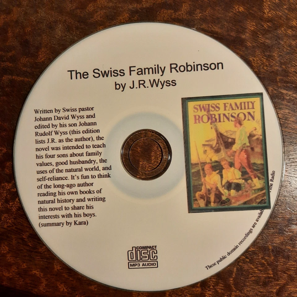 Swiss Family Robinson - by J.R.Wyss  MP3 Audio Book CD 13+hrs - Image 1 of 1