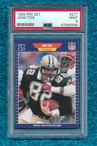 1989 PRO SET #277 JOHN TICE PSA 9 MINT POP 1 NONE HIGHER SAINTS MARYLAND - Bild 1 von 1