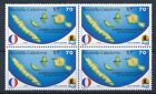 [BIN4664] N.Caledonia 1994 Maps Airmail good block of 4 stamps very fine MNH