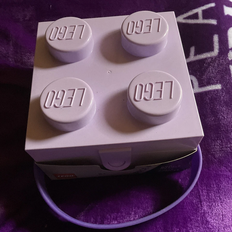 LEGO Translucent Box with Handle Blue