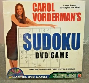 Sudoku DVD Game 400 Challenges w/ Tips & Strategies by Carol Vorderman's Sealed - Picture 1 of 3