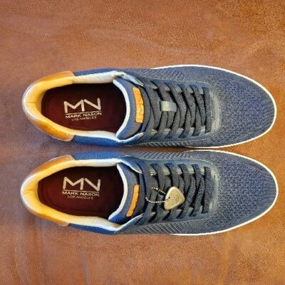 Zapatilla deportiva Mark Nason PALMILLA ABBOTT para hombre talla 12 azul marino cómoda  Foto 1 de 4
