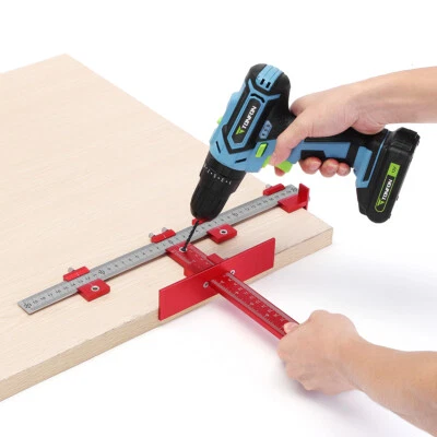 Cabinet Hardware Jig Punch Locator Drill Guide Wood Drilling Dowelling Guide