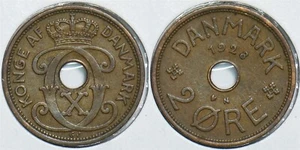 Denmark 1928 2 Ore 198390 combine shipping - Picture 1 of 3