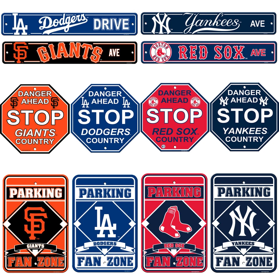 Nuevo Letrero MLB Elige tu Equipo Hogar Oficina Bar Habitación Decoración LETRERO DE PARADA DE ESTACIONAMIENTO EN LA CALLE Foto 1 de 1