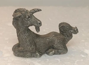 1981 Mythical Pewter Unicorn Goat, PP136, Spoontiques - Picture 1 of 7