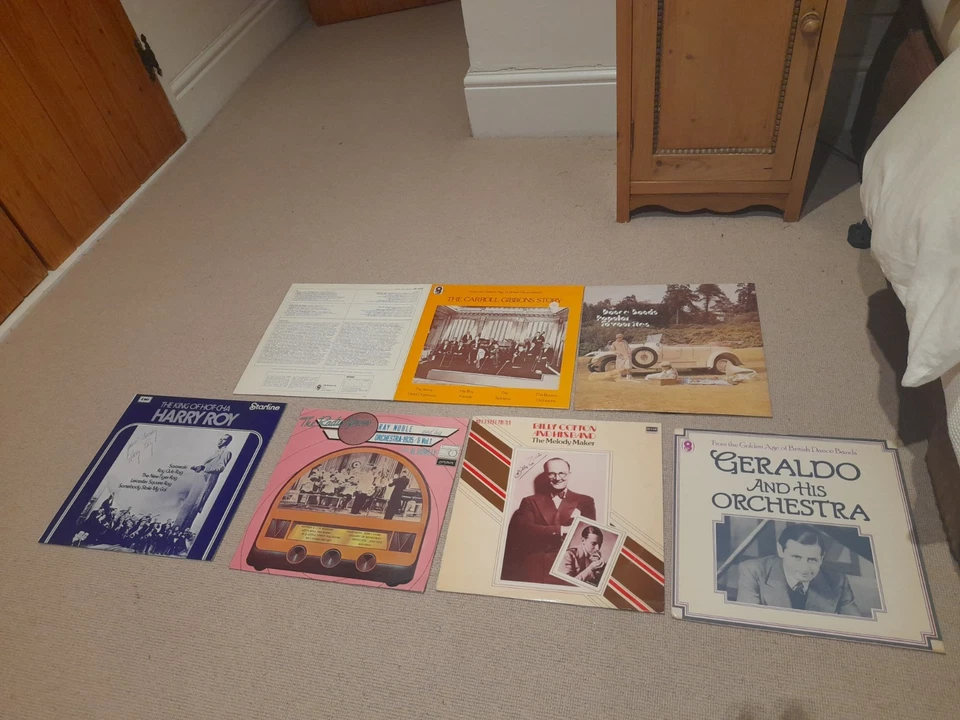 Collection of 7 British Dance Band Jazz vinyl LPs Records Billy Cotton Geraldo - Image 1 of 1