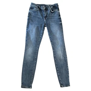 Pantalones de mezclilla para mujer All Saints Miller Sizeme azul de algodón ~ talla mediana ~ Reino Unido 10 - Imagen 1 de 11