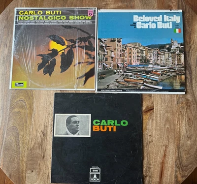 THREE (3) LP's CARLO BUTI NOSTALGICO SHOW- CARLO BUTI- BELOVED-ONE PRICE- EXCLNT - Image 1 of 4