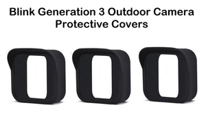 3 x Black Waterproof Protective Covers for Blink Outdoor Camera Generation 3 - Picture 1 of 4