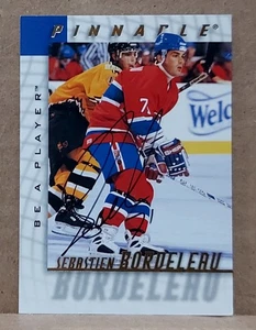 1997-98 Sebastian Bordeleau Pinnacle Be A Player BAP Autograph Card #211 - Imagen 1 de 1