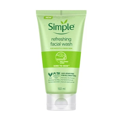 Jabón facial refrescante Simple Kind To Skin para eliminar aceite extra 150 ml Foto 1 de 4