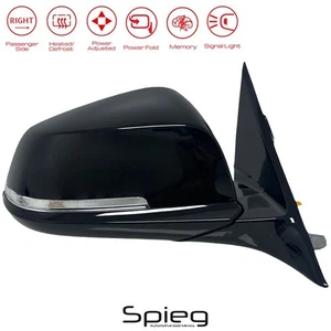 Passenger Side Mirror for 2012-2019 BMW F30/F31 3-Series Power Fold Memory 5pin - Picture 1 of 9