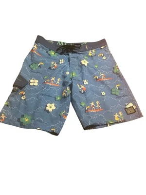 Pantalones Cortos de Surf Maui and Sons para Hombres Surf Hula People Bañador Talla 32 Foto 1 de 4