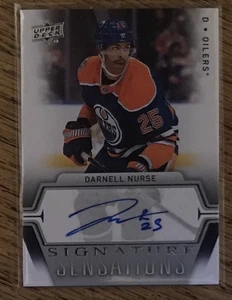2019-20 Upper Deck Signature Sensations Darnell Nurse #SS-DN Auto - Bild 1 von 2