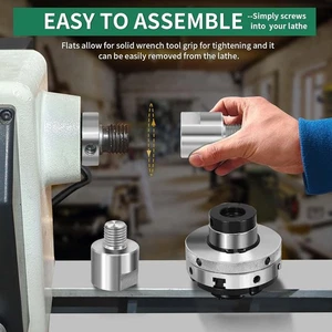 ­Headstock Spindle Adapter 1 Inch 8TPI Male To 1-1/4 Inch 8TPI Female Thread - Picture 1 of 24