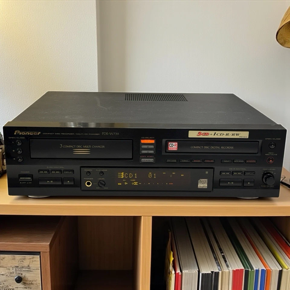 Pioneer PDR-W739 Dual Drawer CD Recorder/Copier & 3-Disc CD Changer - Image 1 of 4