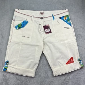 Joe Browns Board Shorts Womens White Cream Size 18 BNWT - Picture 1 of 17