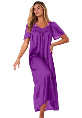 Vestido largo sedoso de encaje talla grande Only Necessities Foto 1 de 4