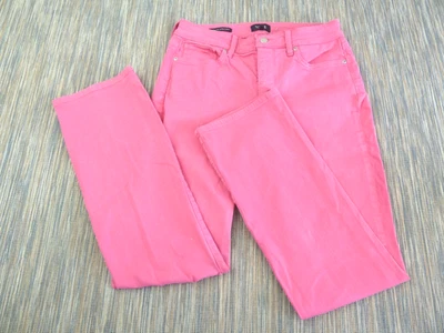 NYDJ Jeans Womens UK 10 Pink Marilyn Straight W30 L30 LiftXTuck Stretch - Image 1 of 4