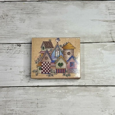 Hero Arts - Birdhouse Village - Sello de goma - 3,75” X 3” Foto 1 de 2
