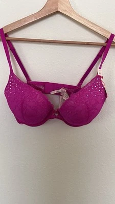 Sujetador Push Up La Senza Hello Sugar By La Senza Púrpura Lavanda Acolchado 36D Nuevo con Etiquetas Foto 1 de 4