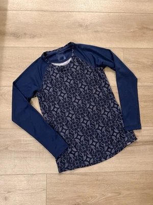 Patagonia Capilene Blue Floral Graphic Long Sleeve Women Medium EUC - Image 1 of 3