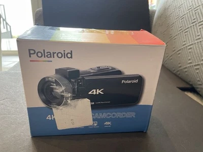 Polaroid 4K 18X Zoom Touch Screen Wi-Fi Camcorder ID995HD Black - Image 1 of 4
