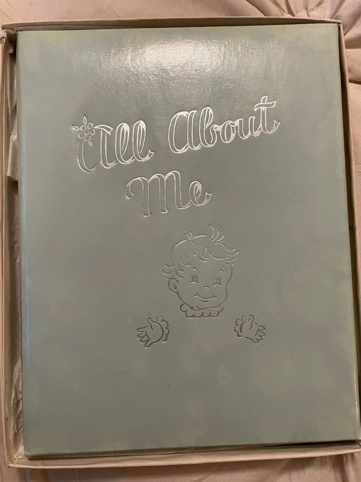 C.R. Libro de recortes Gibson All About Me vintage para bebé 1956 Blue Boy manualidades SIN USAR Foto 1 de 4