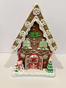 Valerie Parr Hill Lighted Gingerbread Christmas Displays Cottage House Decor - Picture 1 of 14
