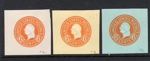 US Scott U529-U531 Mint Hinged - Cut Squares - CV 26$ - Picture 1 of 2