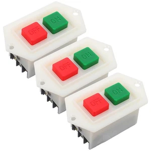 3 Stück Schleifer Schalter Elektro Start Stop Tischbohrmaschine Aufsatz Knopf - Bild 1 von 12