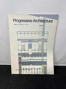 Progressive Architecture Magazine January 1975 Vintage Volume 1 - Picture 1 of 11