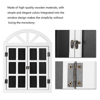 Wood Blinds Message Board Chalkboard Rustic Blank Window Wall Prompt Board De UK - Image 1 of 4