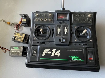 Robbe Futaba F14 Sender, 40 MHz, mit Empfänger, Multi Switch Decoder, Servo - Bild 1 von 4
