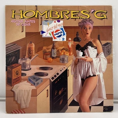Hombres G Agitar Antes De Usar Vinyl: VTG 1988 Mexico, VG+ Condition, Super Rare - Image 1 of 4