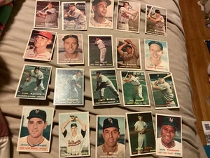 Lot (108) 1957 Topps Baseball Cards Partial Set - (3-404) EX+ to NM - No Creases - Picture 1 of 12
